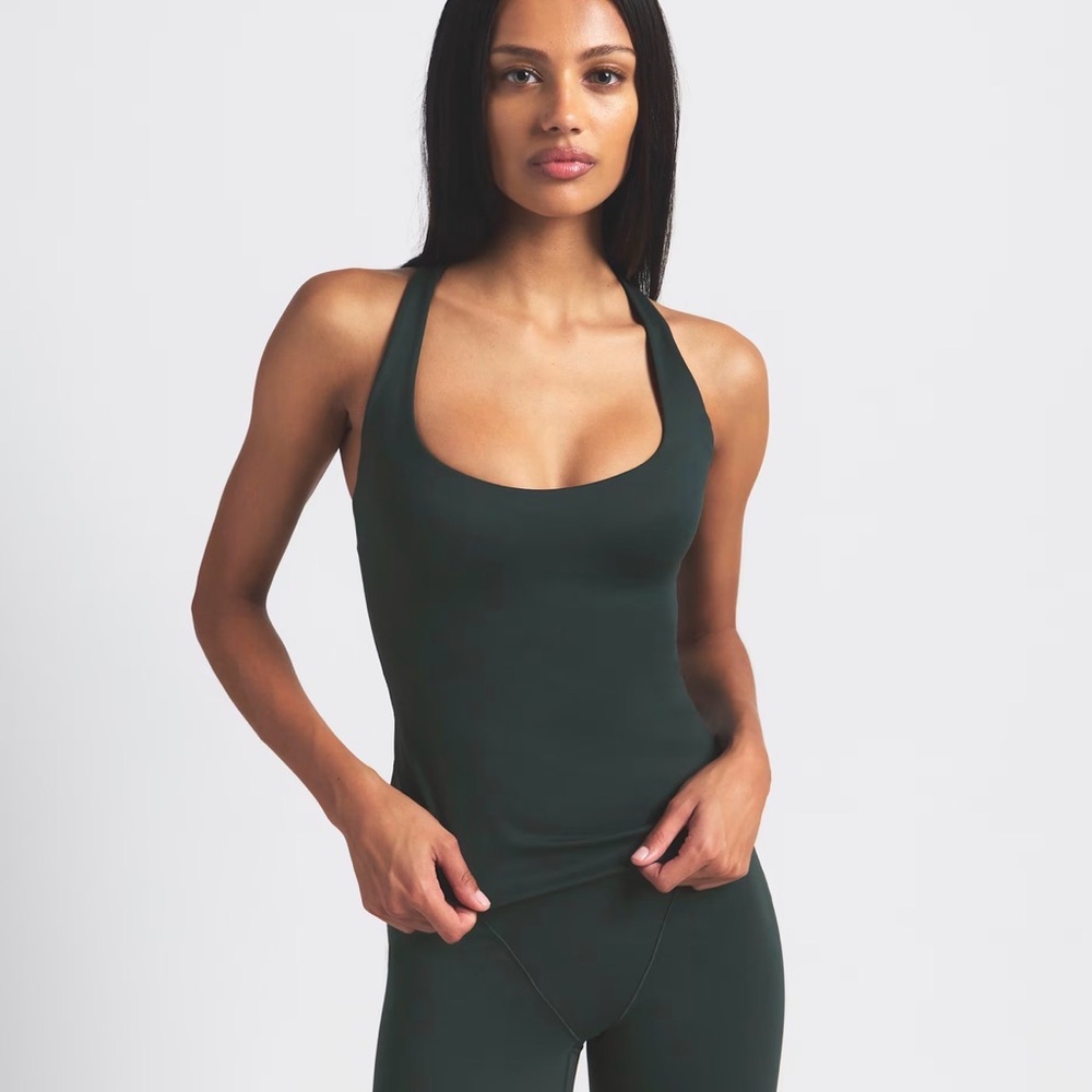 Nike SKIMS Dark Teal Racerback Tank Top